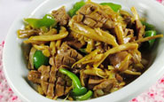 下奶食谱推荐：熘炒黄花猪腰